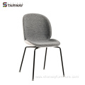 Modern Italian Designed Coffee Chairs Curved Upholstered